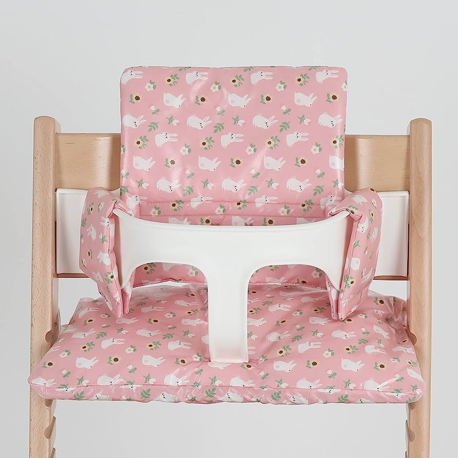 Gembebe Cushion Set Compatible with Stokke Tripp Trapp High Chair (Pink Bunny) | Amazon (US)