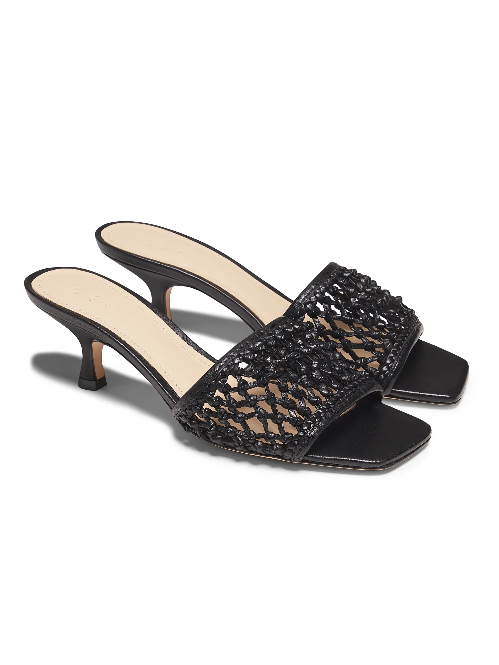 55M Woven Leather Mules | Saks Fifth Avenue