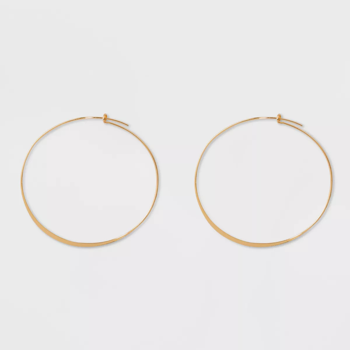 Large Thin Hoop Earrings - A New Day™ Gold | Target