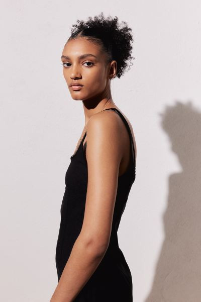 Picot-trimmed Jersey Dress | H&M (US + CA)
