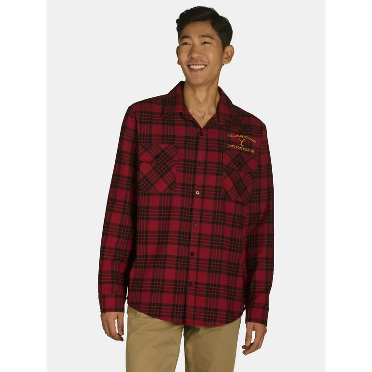 Yellowstone Men's & Big Men's Dutton Ranch Flannel Shirt , Sizes XS-3XL | Walmart (US)