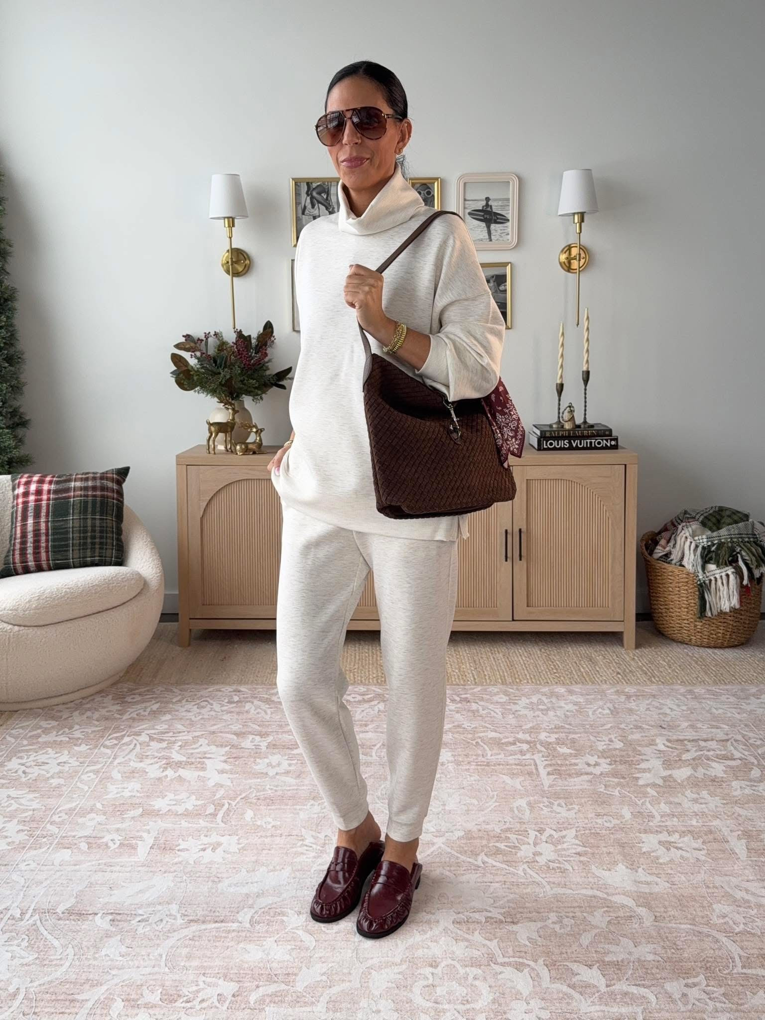 Target “Varley” look for less. Comes in 4 colors 
Top rubs a size big - size down 
Pants are tts (small) 


#LTKU #LTKOver40 #LTKHoliday 

#LTKmomlife #LTKFindsUnder50 #LTKFindsUnder100