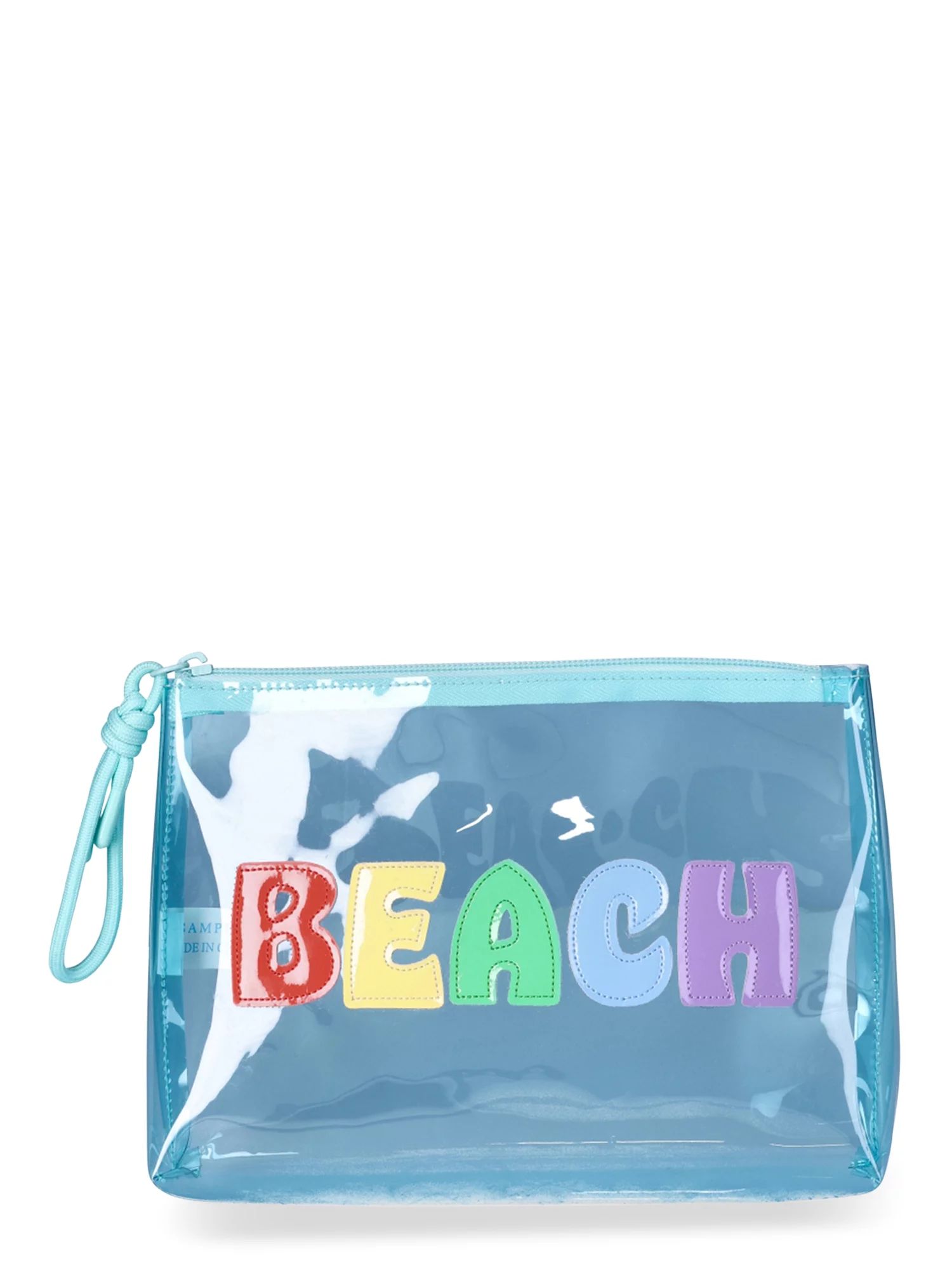 No Boundaries Women's "Beach" Graphic Beach Pouch - Salt Water | Walmart (US)