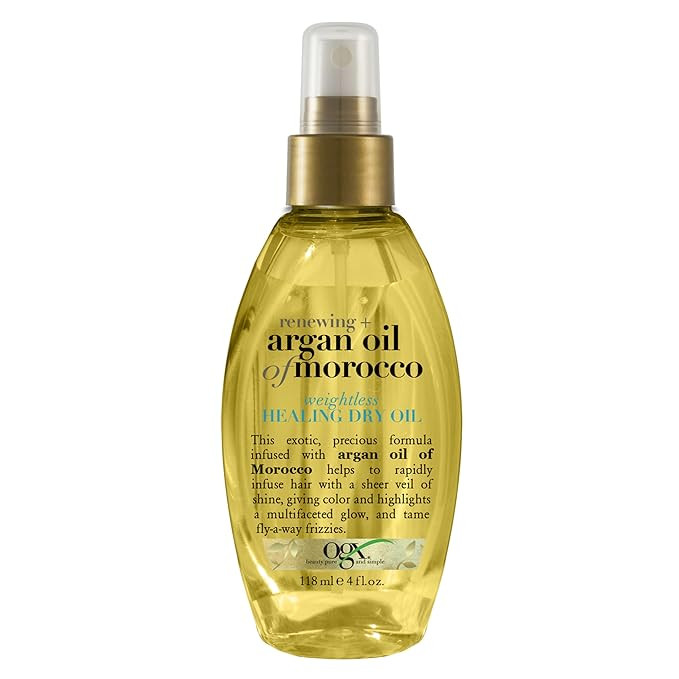 OGX Renewing + Argan Oil of Morocco Weightless Healing Dry Oil Spray, Argan Oil for Hair Care, Li... | Amazon (US)