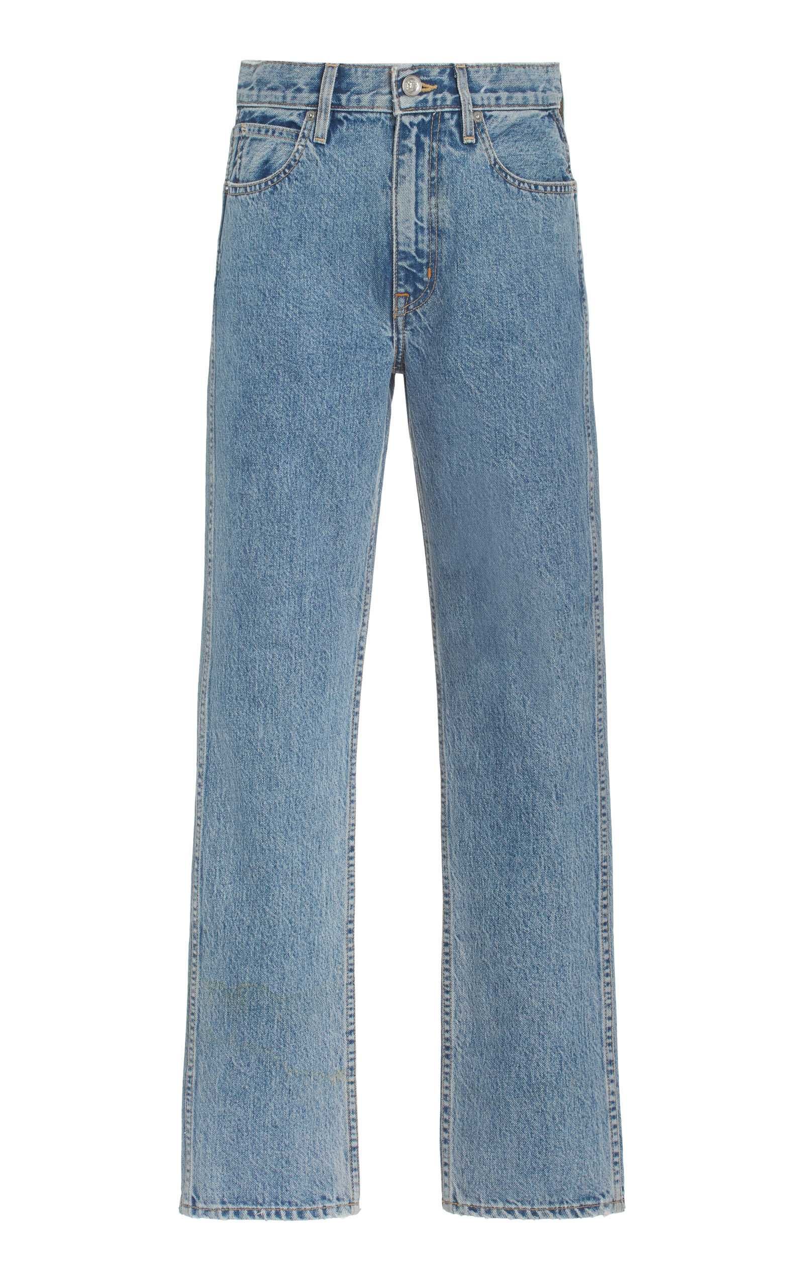 Virginia Rigid High-Rise Organic Cotton Tapered Slim-Leg Jeans | Moda Operandi (Global)