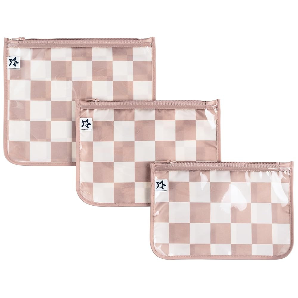 Tiny Twinkle Mess-Proof Travel Bags | TSA Airline Compliant, Zipper Closure, Clear Front Pouch, D... | Amazon (US)