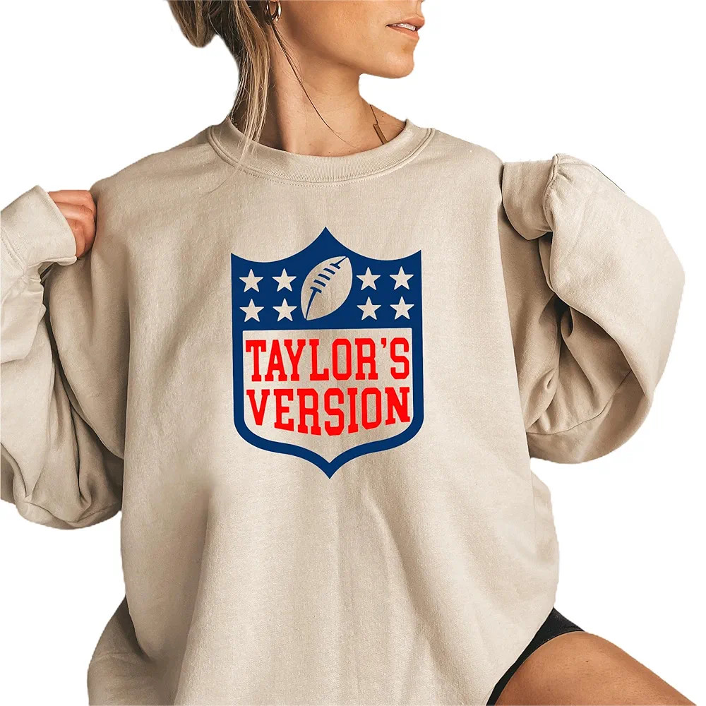 Tay Version Football Sweatshirt, Eye-Catching Concert Tee, Fan Sweatshirt | Amazon (US)