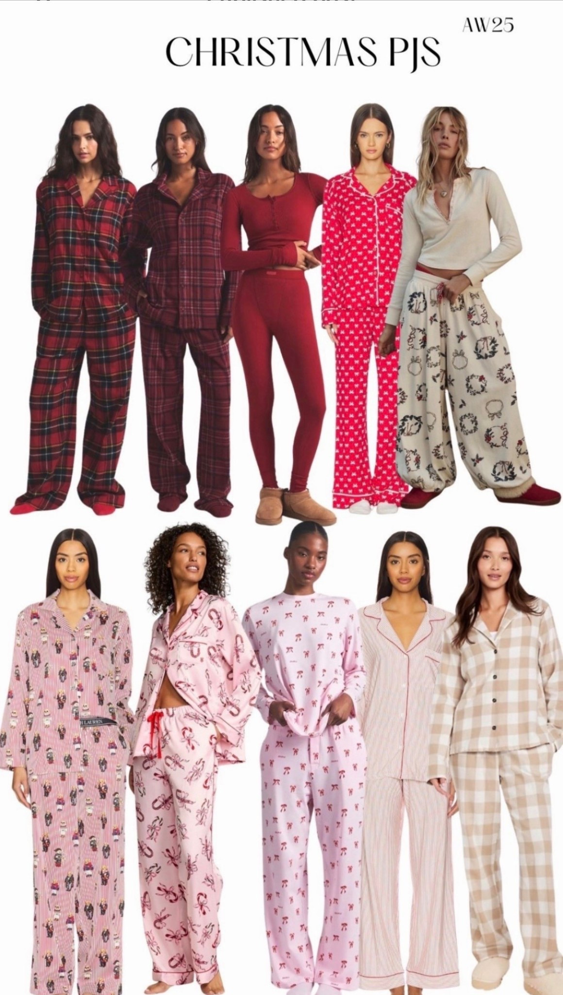 Christmas PJs are here! Plaid, satin, striped, patterned, and solid Christmas colors. Makes a great gift for your loved ones or for yourself! 
#pjs #pajamas #christmas #holiday #gift #giftguide #forher #revolve #skims #gap #h&m 







#LTKFindsUnder100 #LTKHoliday #LTKGiftGuide