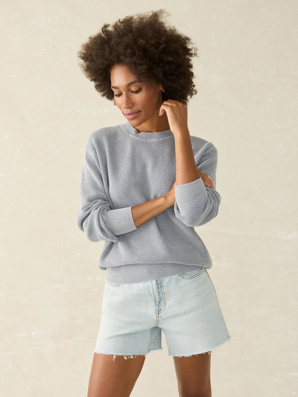 Sunwashed Relaxed Sweater | Faherty