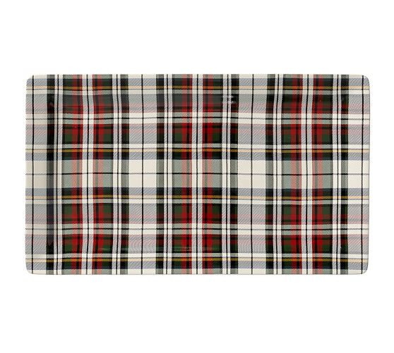 Denver Plaid Rectangle Platter | Pottery Barn (US)