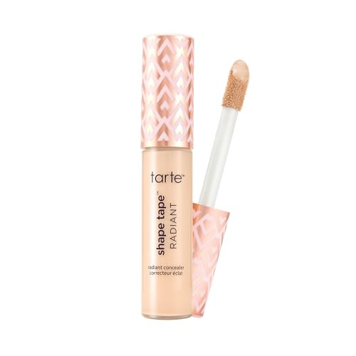 tarte shape tape radiant concealer – Medium-Coverage, Hydrating Finish Under Eye Concealer for Dark Circles, Redness & Discoloration, Vegan, Cruelty-Free, full size, 16N fair-light neutral | Amazon (US)