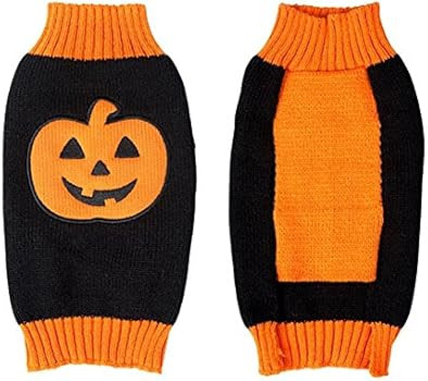 BOBIBI Pet Clothes The Halloween Pumpkin Cat Dog Sweater, Dog Knitwear, Dog Apparel, Pet Sweatshirt  | Amazon (US)