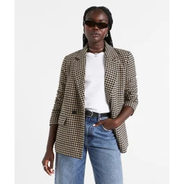 AVRIL CHECK BLAZER COAT | Sportsgirl
