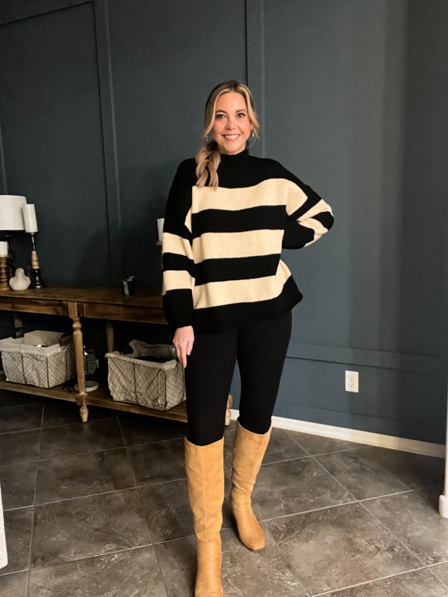 This sweater is perfection! Slightly oversized and perfect with leggings and boots or even jeans.  

#LTKOver40 #LTKMidsize #LTKFindsUnder50