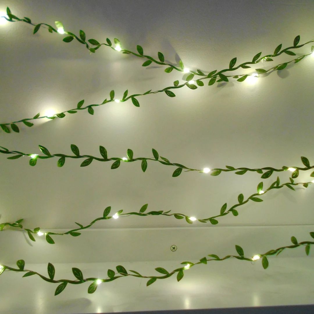 Green Leaf Fairy Lights  Bedroom Decor  Christmas - Etsy | Etsy (US)