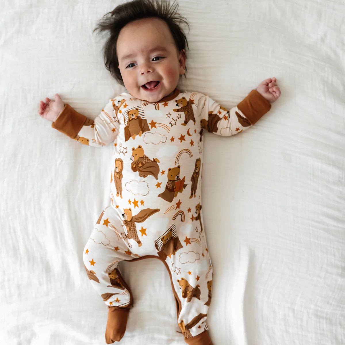 Beary Sleepy Crescent Zippy | Little Sleepies