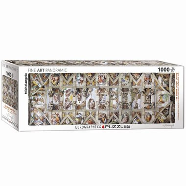 The Sistine Chapel Ceiling 1000 Piece Pano Puzzle | Indigo (CA)