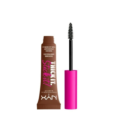 NYX Professional Makeup Thick It Stick It Thickening Eyebrow Gel Mascara Tint Rich Auburn 0.23 fl oz | Walmart (US)