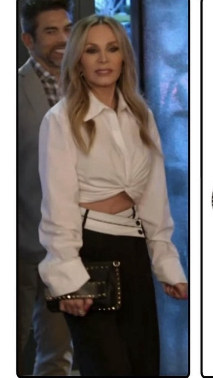 My outfit from last night’s episode! Love this twist on a button down and trousers 🤍

#LTKStyleTip #LTKItBag