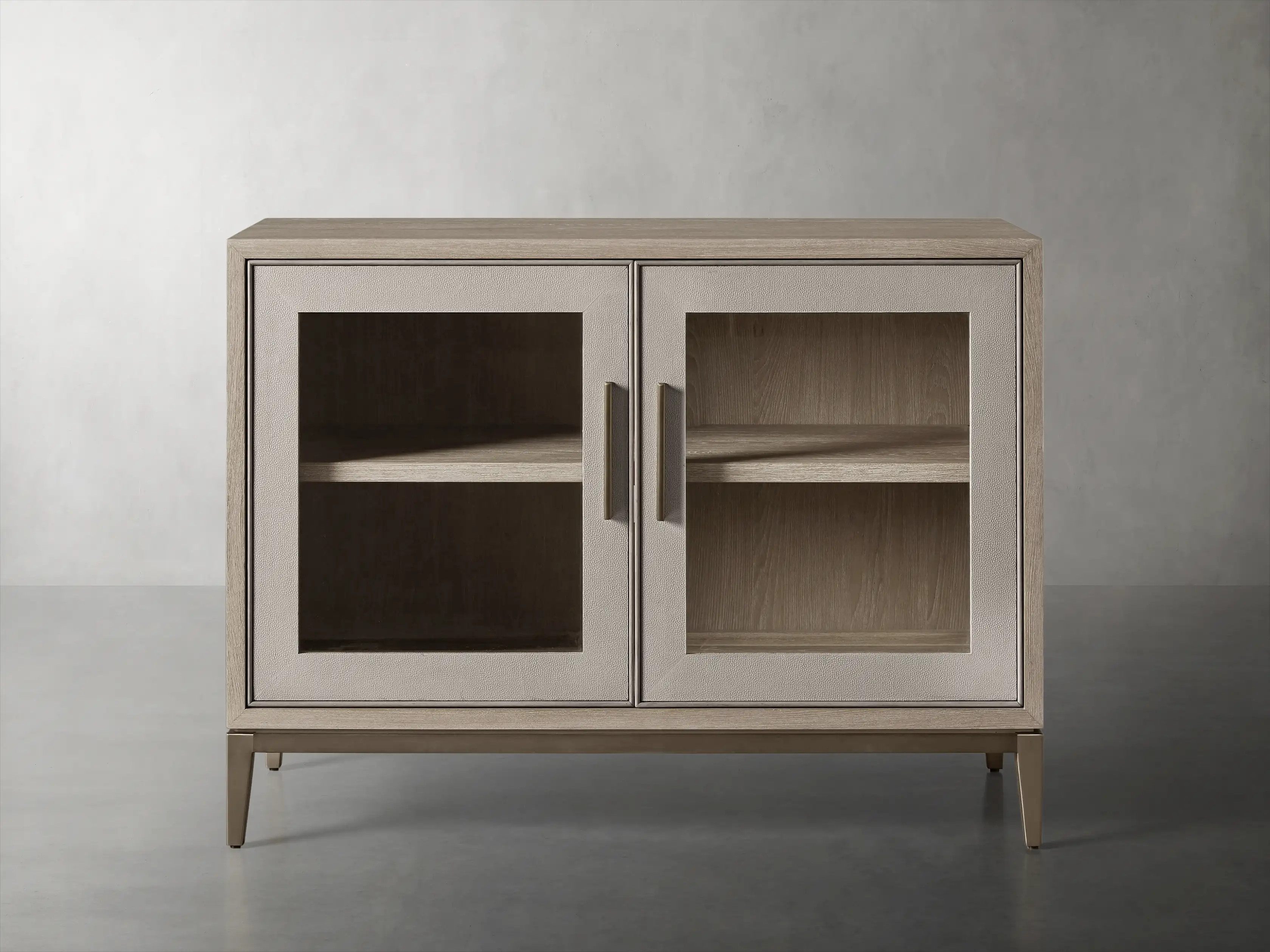 Malone Two Door Cabinet with Glass Doors | Arhaus