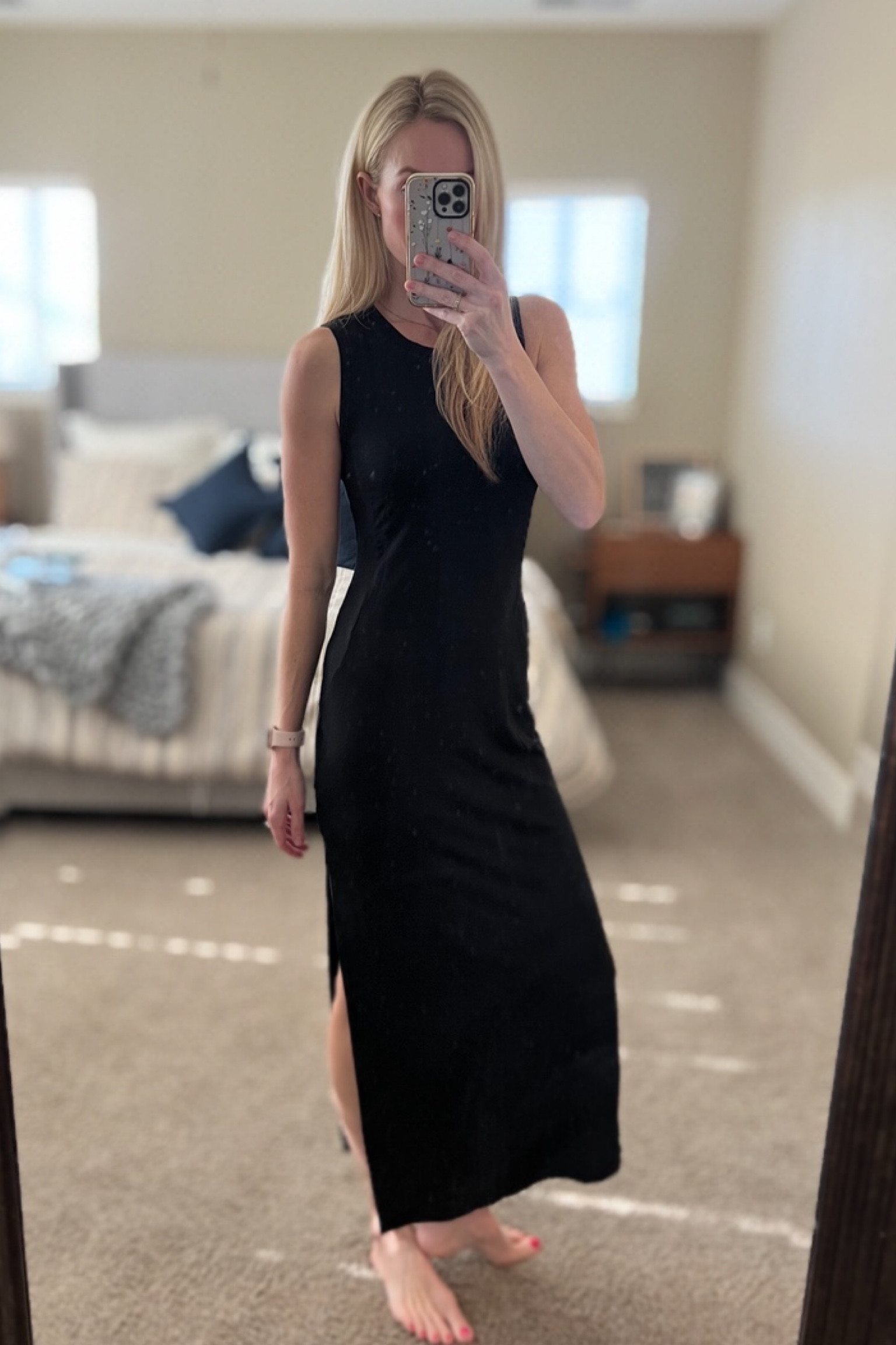 Quince tencel jersey maxi dress. Sized up to a medium so it wasn’t skin tight. Super soft and cute.

Perfect travel and vacation dress. Casual and can be dressed up or down! 

Comfy dress / black dress / vacation outfits / vacay dress / beach dress / resort style / resort causal/ affordable dress / maxi dress / mom style / quince dress / one quince / summer style / summer outfit / summer dress / modest dress 

Similar to the beyond yoga dress but a fraction of the price  

#LTKtravel #LTKunder100 #LTKunder50