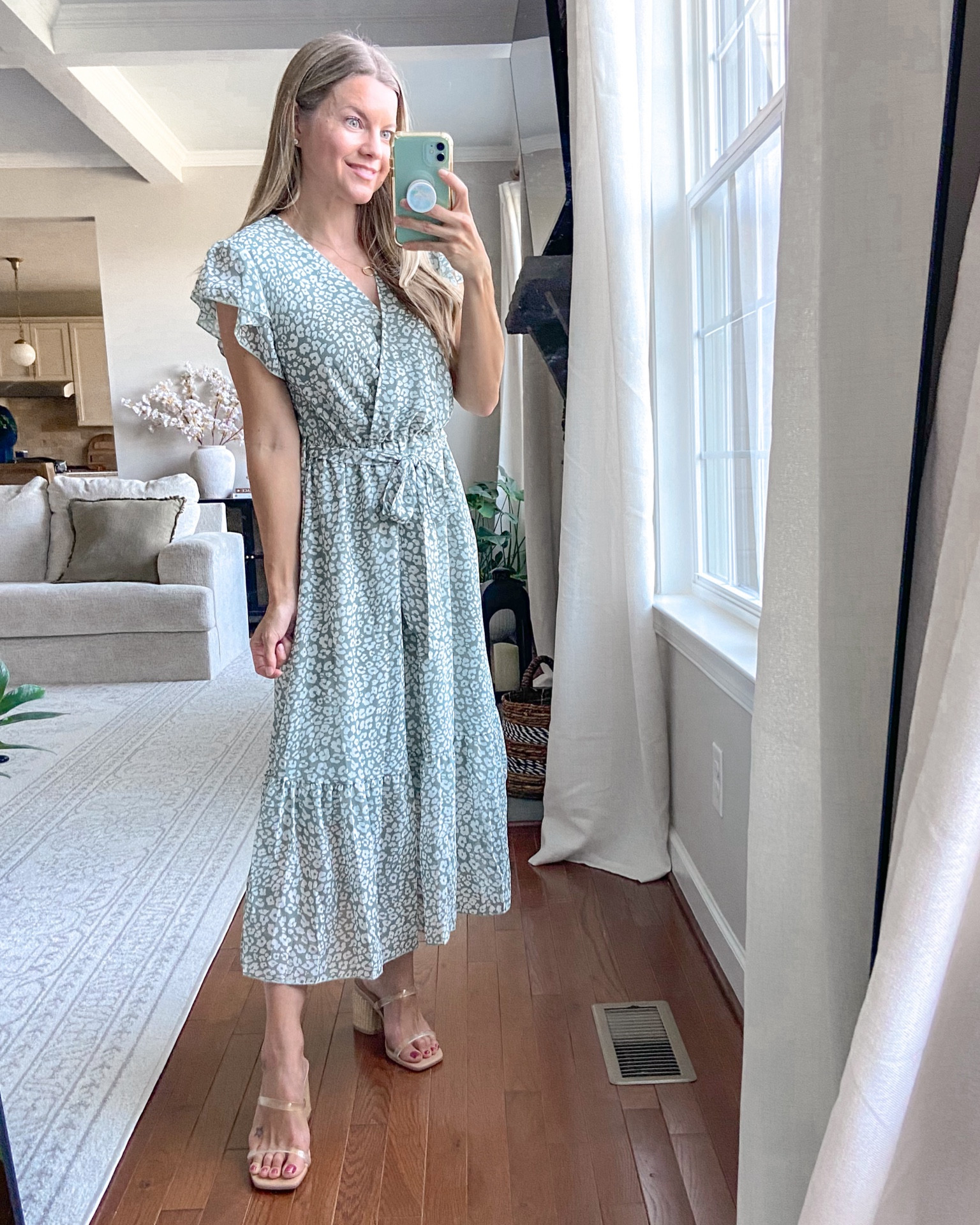 Amazon floral boho dress with flutter sleeves. Comes in tons of colors! (The color I am wearing is “Green_01"

#LTKOver40 #LTKFindsUnder50