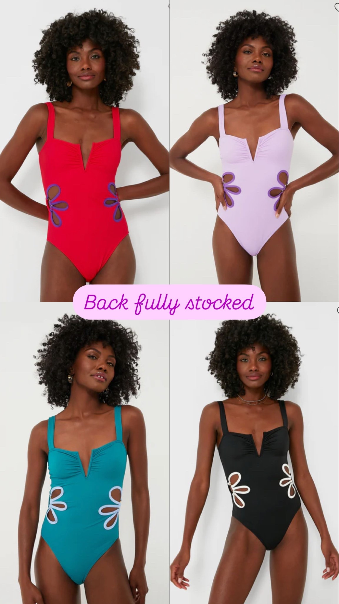 Back fully stocked! Love my purple one- wear an XL

#LTKTravel #LTKMidsize #LTKSwim