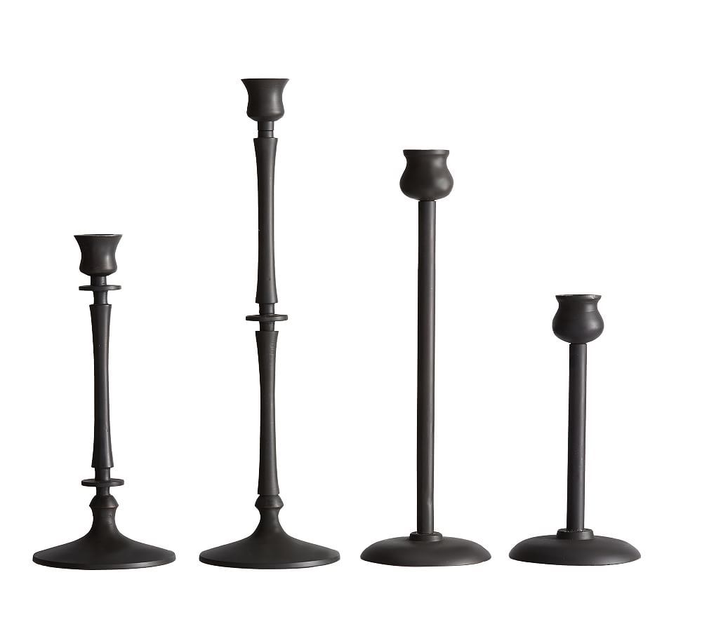 Booker Taper Candleholders | Pottery Barn (US)