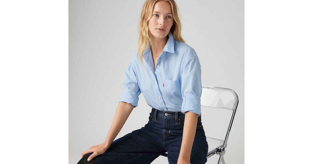 Harlie Boyfriend Shirt - Blue | Levi's® US | Levi's US