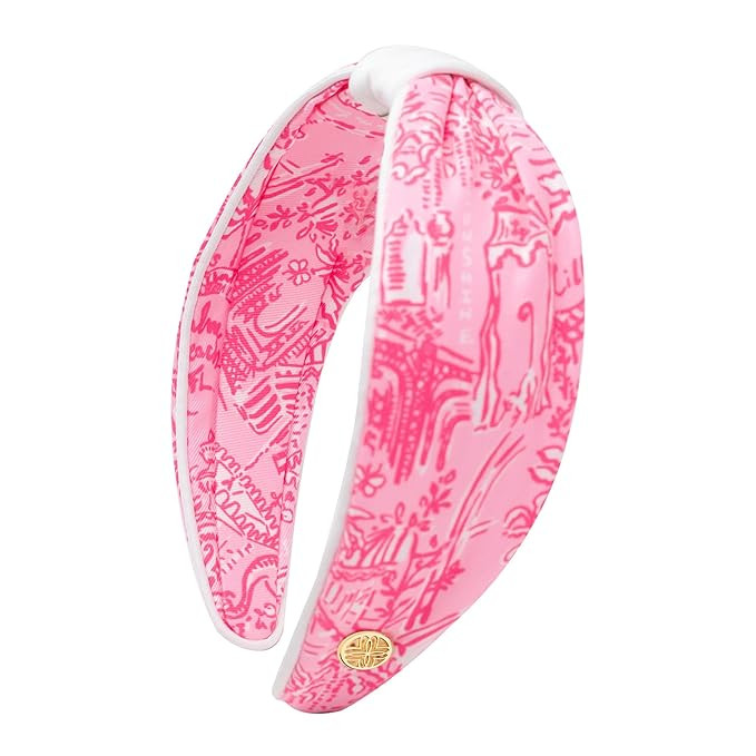Lilly Pulitzer Top Knot Headband for Women, Pink Knotted Headband, Cute Hair Accessories for Wome... | Amazon (US)
