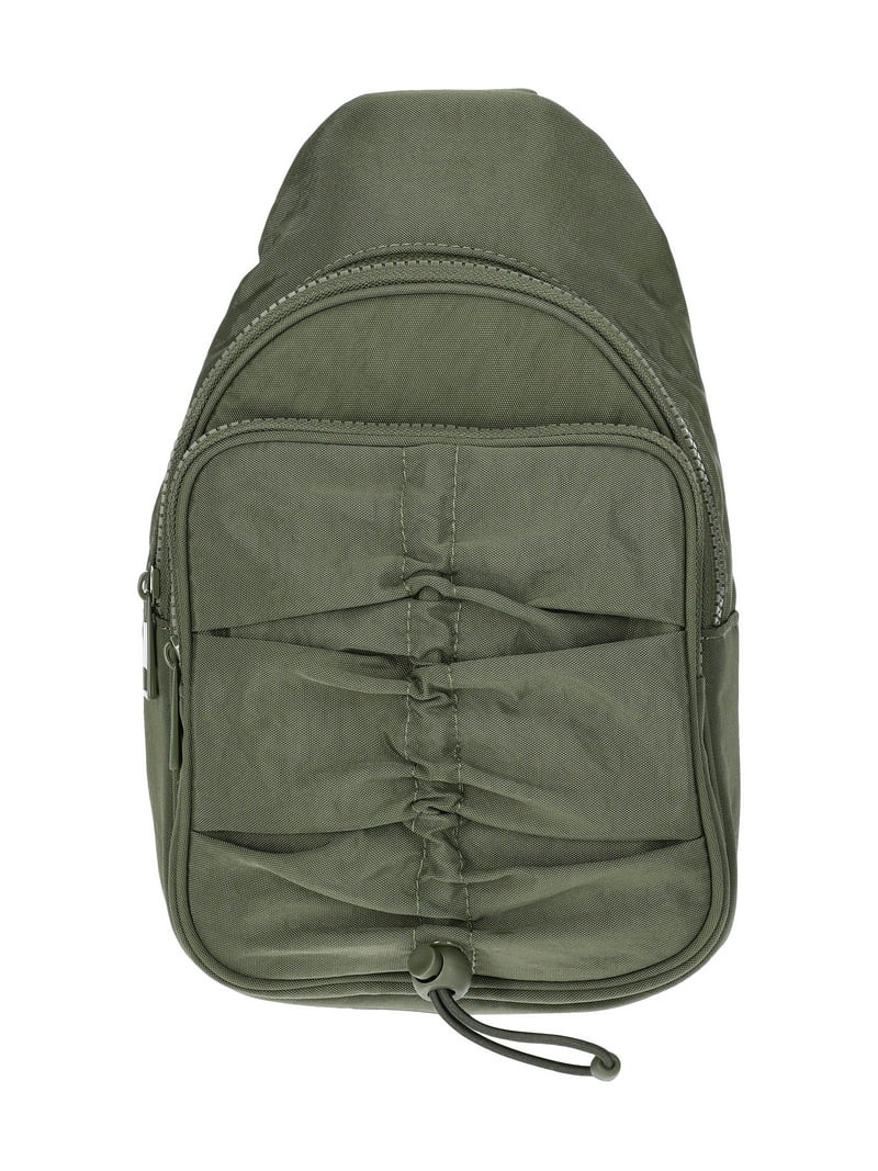 No Boundaries Women's Hands Free Sling Bag, Olive | Walmart (US)