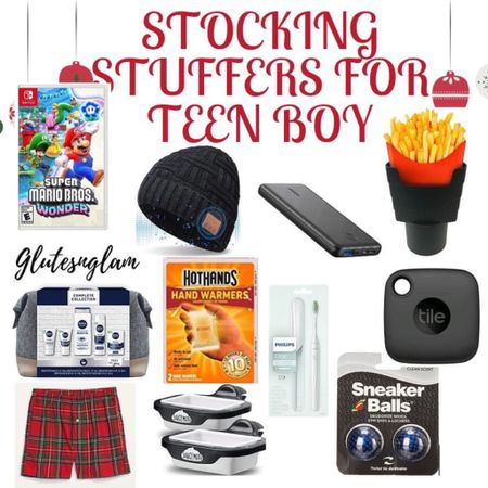 Teen stocking stuffers, teen boy stocking stuffers, Christmas gift ideas, holiday gifts, teen and tween stocking stuffers, boy gift guide  

#LTKmens #LTKHoliday #LTKGiftGuide