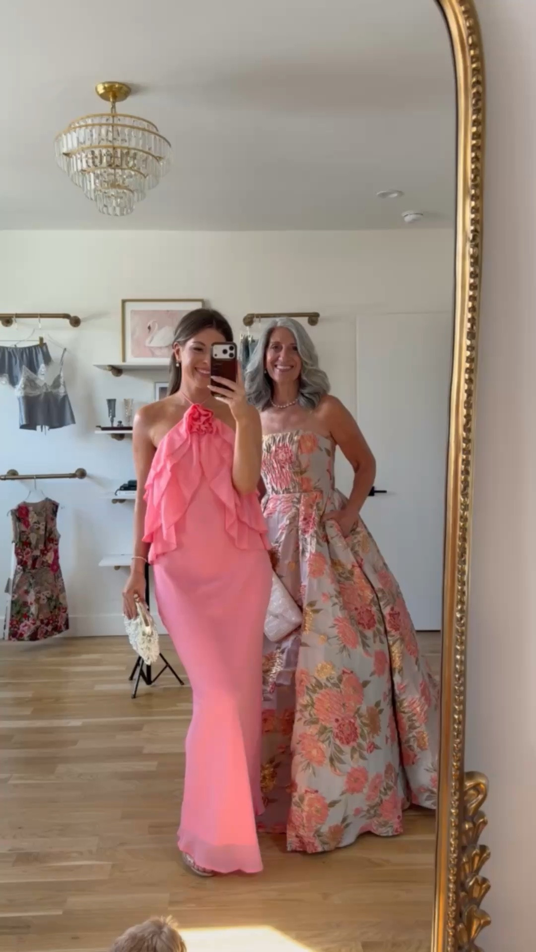 Mom and me strapless/halter floral wedding guest and formal event dresses  

divi: emerson15

i did my normal size small 
mom sized down to 4

Wedding guest
Formal event
Black tie
Floral
Metallic
Pleated
Mother of the bride
Special occasion 
 
#LTKformal #LTKwedding #LTKdress
