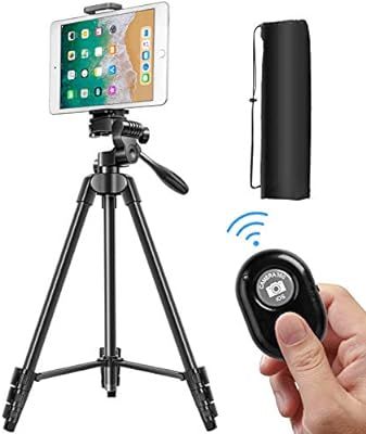 Tripod for Camera, 55 Inch Lightweight Tripod for Phone with 2 in 1 Holder for Tablet and Cellpho... | Amazon (US)