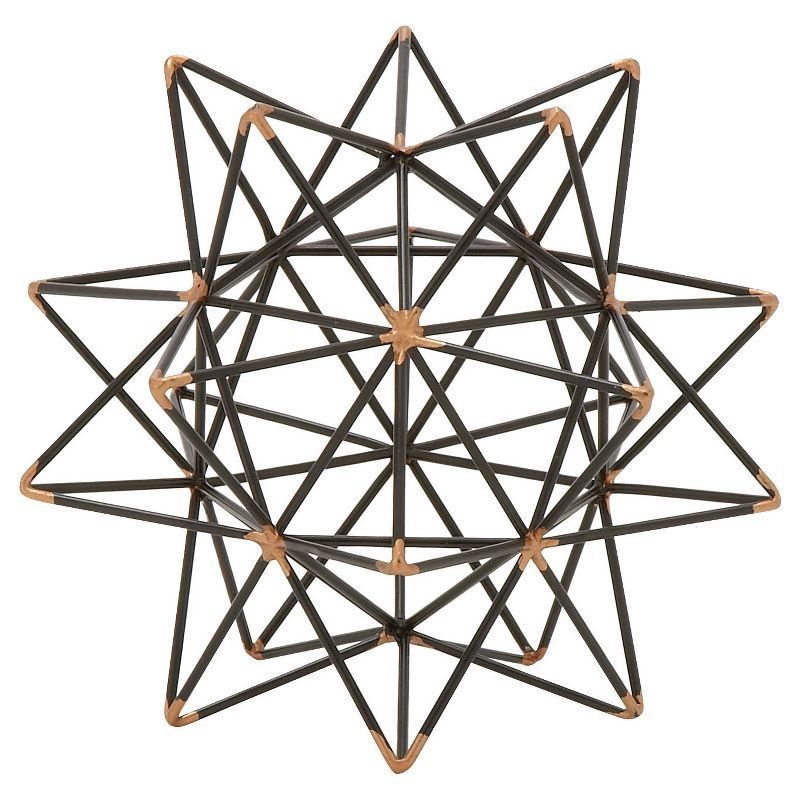 Modern Reflections Iron Geodesic Decorative Star (7") - Olivia & May | Target
