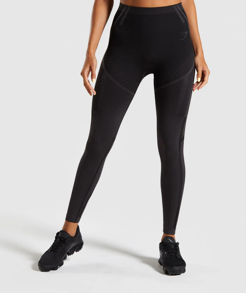 Gymshark Geo Seamless Leggings - Black | Gymshark