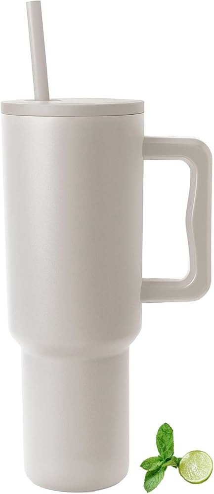 YOUEXPERT 40 oz Tumbler with Handle and Straw Lid, 100% Leak Proof 40oz Tumblers, Stainless Steel... | Amazon (US)