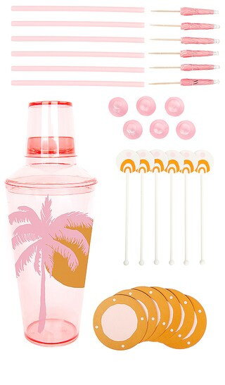 Desert Palms Cocktail Essentials Kit in Powder Pink | Revolve Clothing (Global)