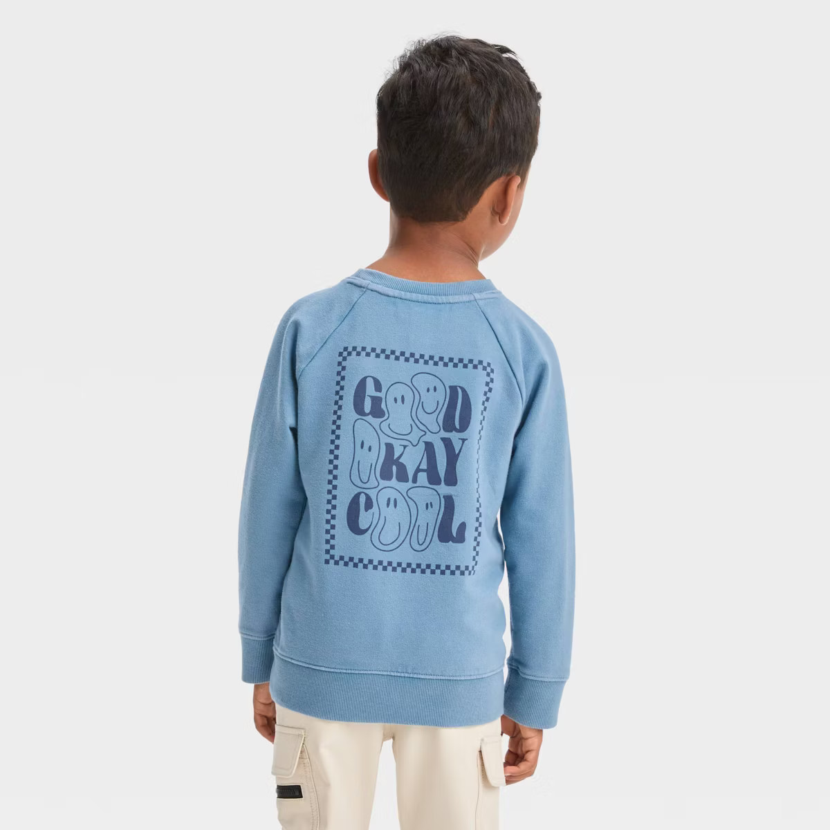 Toddler Boys' Washed Crew Neck Pullover Sweatshirt - Cat & Jack™ | Target