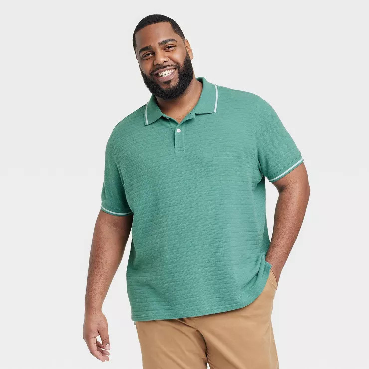 Men's Standard Fit Short Sleeve Polo Shirt - Goodfellow & Co™ | Target