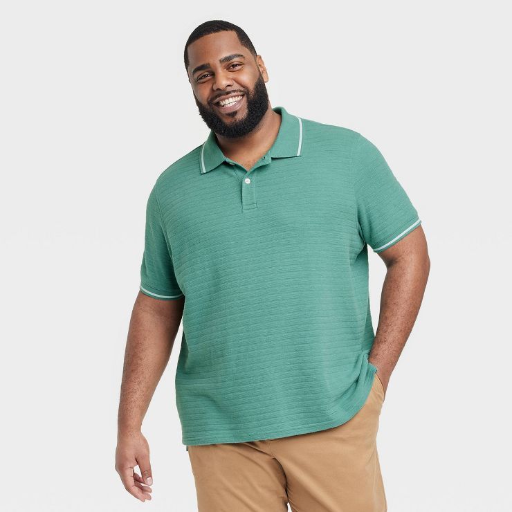 Men's Standard Fit Short Sleeve Polo Shirt - Goodfellow & Co™ | Target