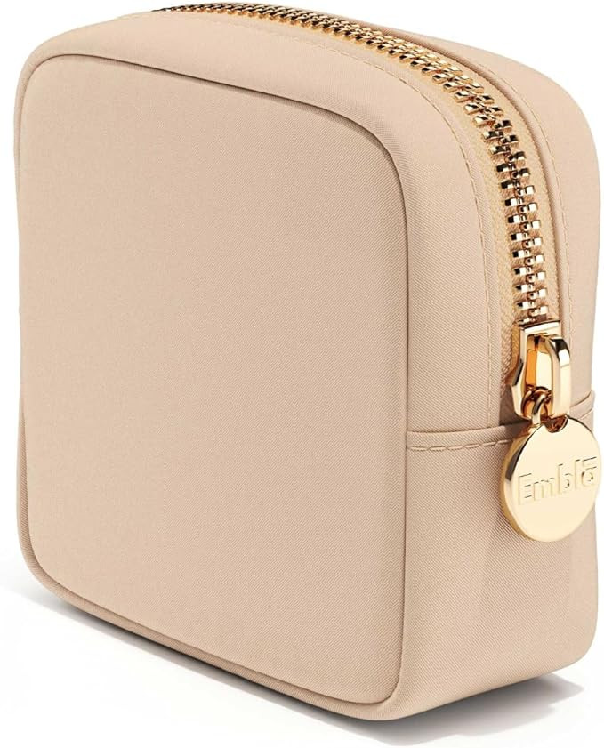 Embla Makeup Travel Pouch - Toiletry Organizer Pouch for Womens Purse Essentials, Nylon Zipper Po... | Amazon (US)
