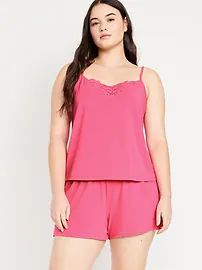 UltraLite Lace-Trim Cami Pajama Set for Women | Old Navy (US)