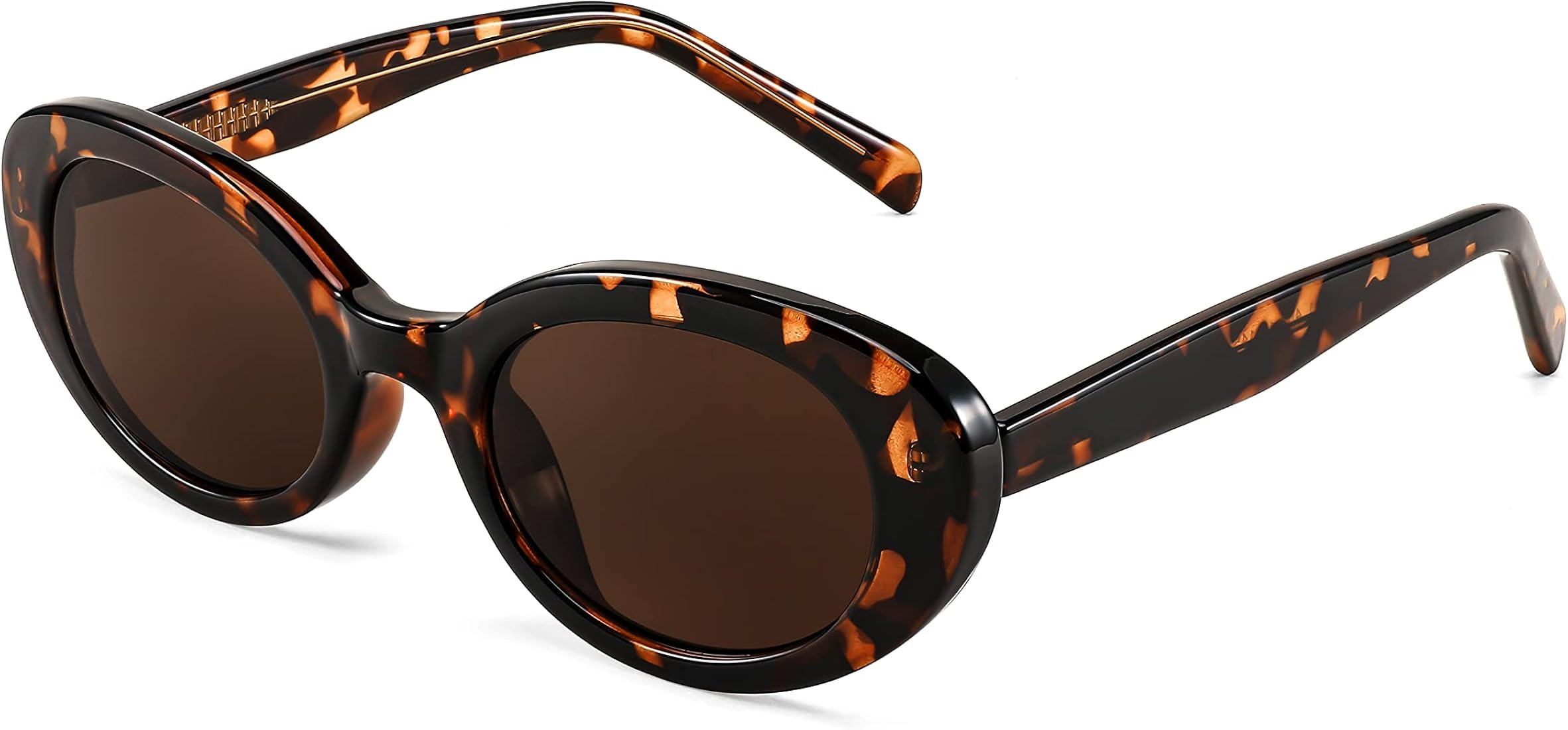 FEISEDY Sunglasses Womens, Retro Oval Cateye Sun Glasses Men, Small 90s Style B4128 | Amazon (US)