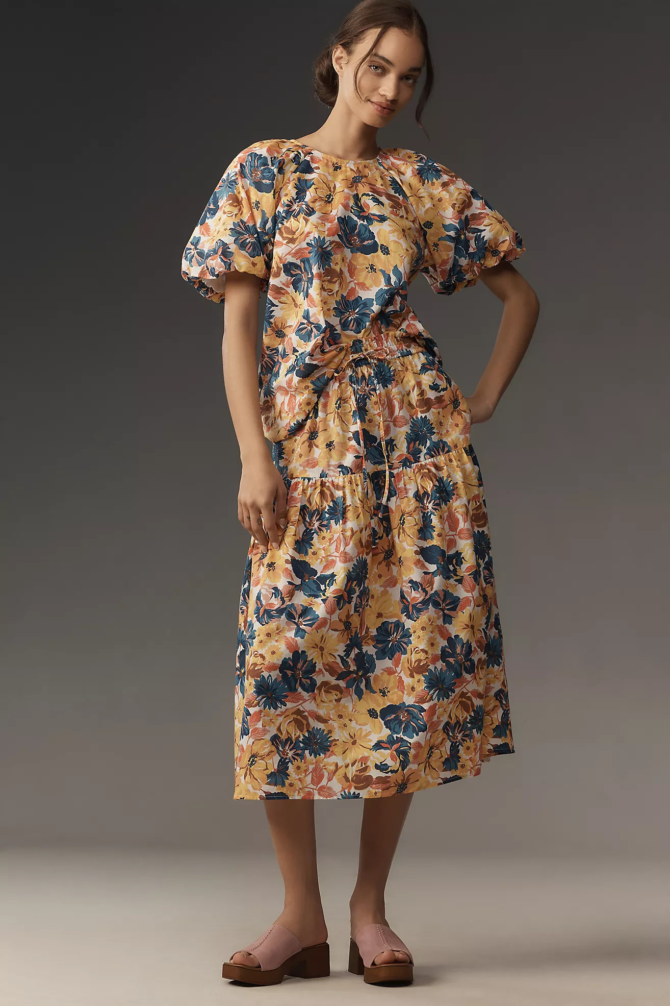 Banjanan Camilia Tiered Midi Skirt | Anthropologie (US)