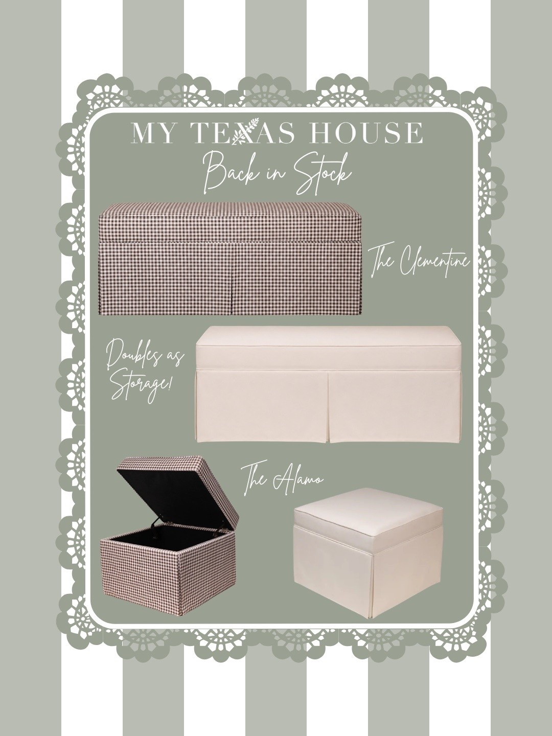 Our gorgeous Ottomans have been restocked!!

#LTKSeasonal #LTKHome
