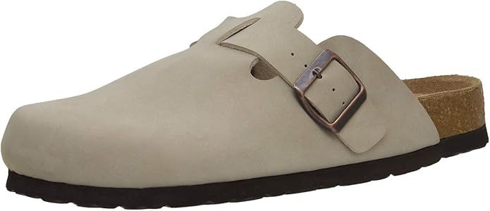 Amazon.com | CUSHIONAIRE Women's Hana Cork Footbed Clog with +Comfort, Brown 6 | Mules & Clogs | Amazon (US)