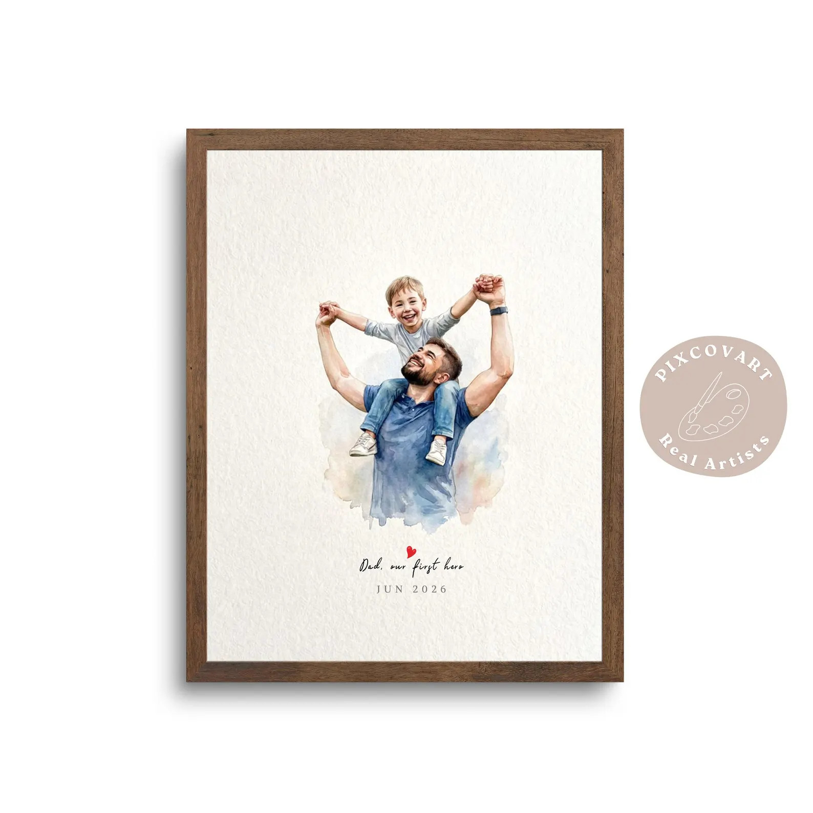 Custom Family Pet Portrait from Photos | Personalized Watercolor Painting  | Mother's Day & Pet M... | Etsy (Global)