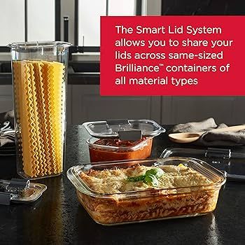 Rubbermaid Brilliance Glass Storage Set of 9 Food Containers with Lids (18 Pieces Total), Set, As... | Amazon (US)