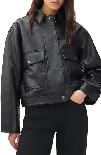 rag & bone Nonie Leather Jacket in Black at Nordstrom Rack, Size Medium | Nordstrom Rack